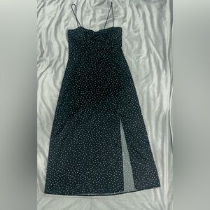 ZARA Elegant Black Polka Dot Dress